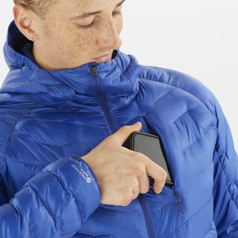 Salomon Outline Primaloft Men's Insulated Jackets Blue | CA 30T62